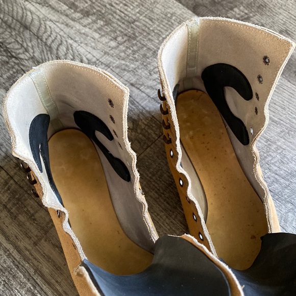 VINTAGE Riedell | Model 130M BOOTS ONLY Mens Size 5 Tan Discontinued Rental W6.5 - Picture 8 of 17